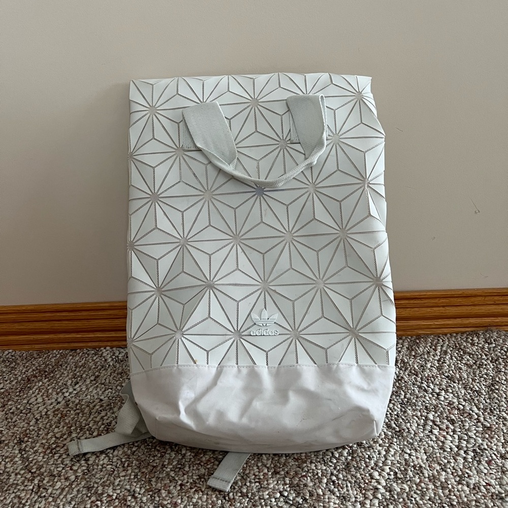 Adidas 3D Roll Top Backpack Origami in White